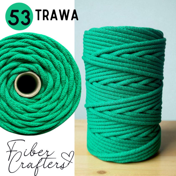 Sznurek do szycia FIBER CRAFTERS 6mm 50m 53 TRAWA