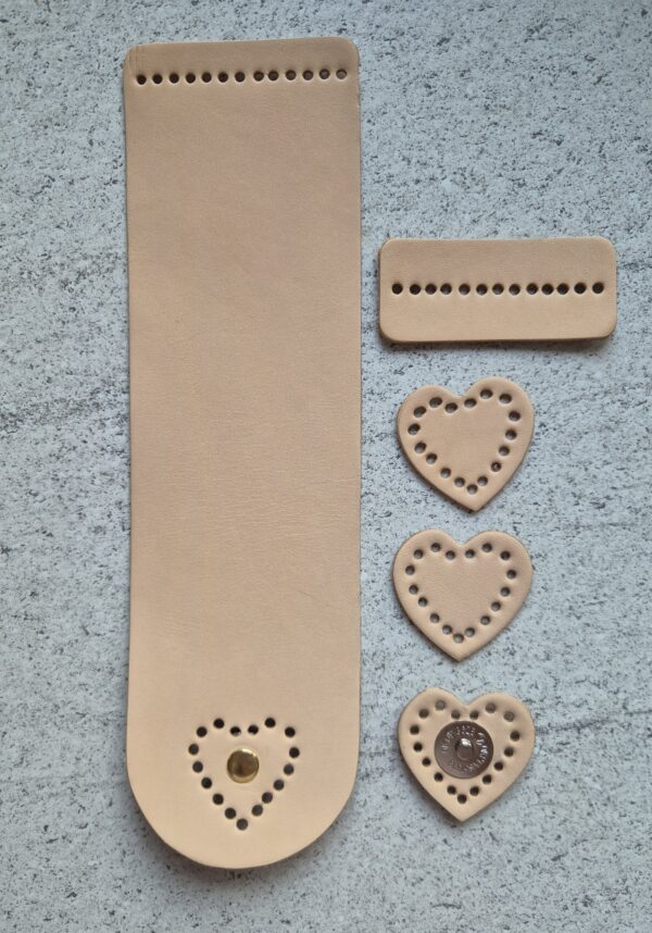 Zapięcie magnetyczne skóra naturalna CAMEL SERCA silny magnes stabilizatory