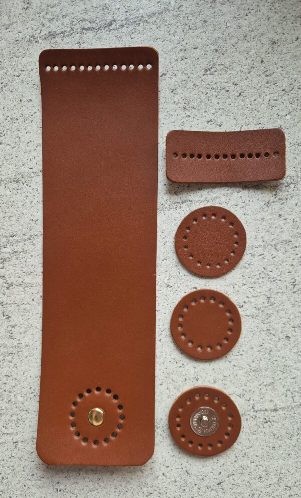 Zapięcie magnetyczne skóra naturalna OLEJ KOŁA silny magnes stabilizatory